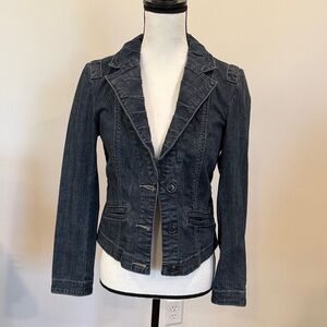 CAbi Jeans Blazer Denim Jacket Size Small
